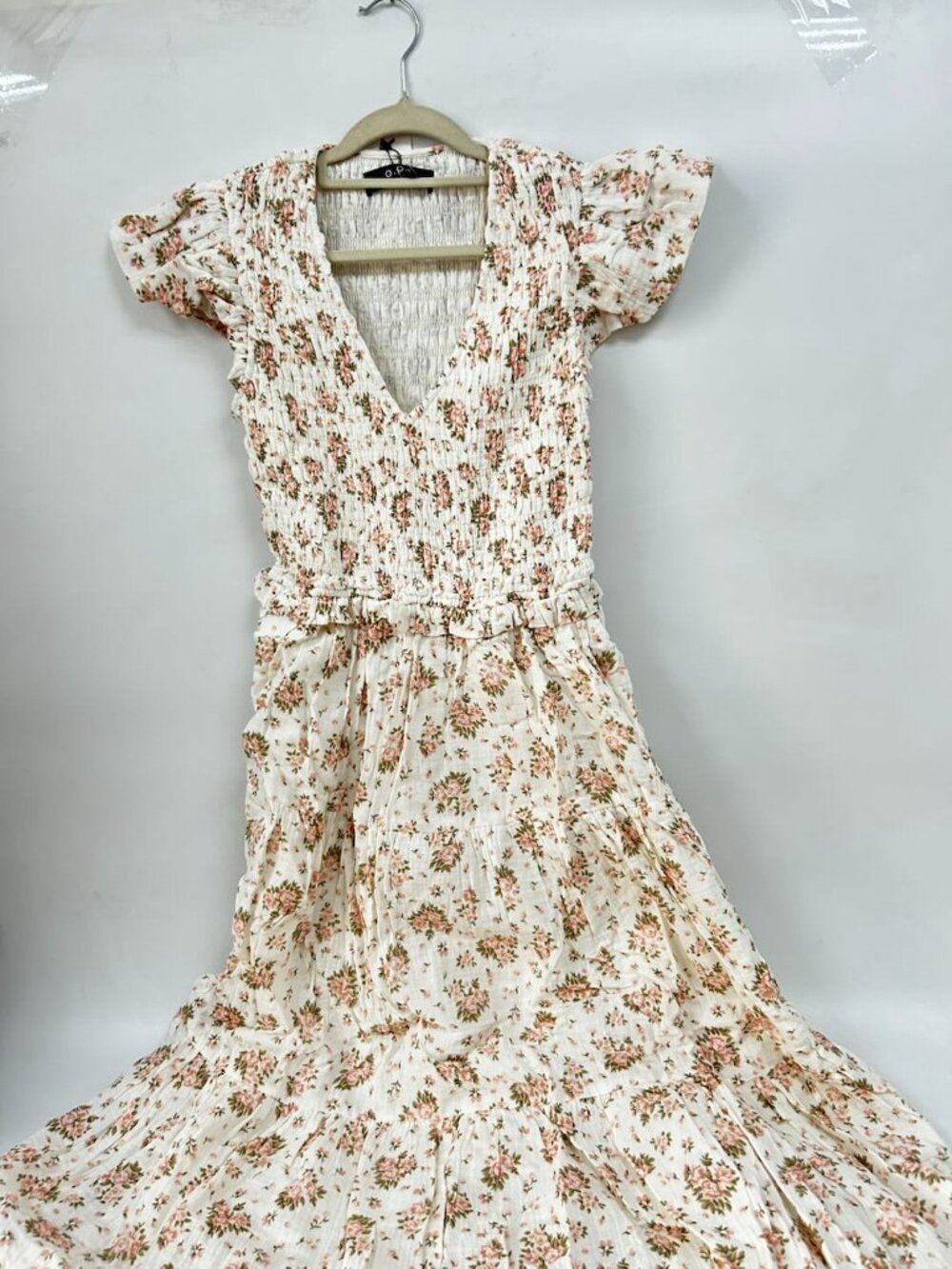 o.p.t Women's Floral Dress Fashion Retro Midi Dress